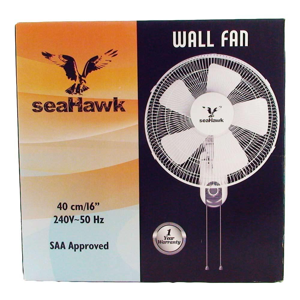 Seahawk Oscillating Wall Fan 40cm 5 blade 50w - TG-Hydroponics