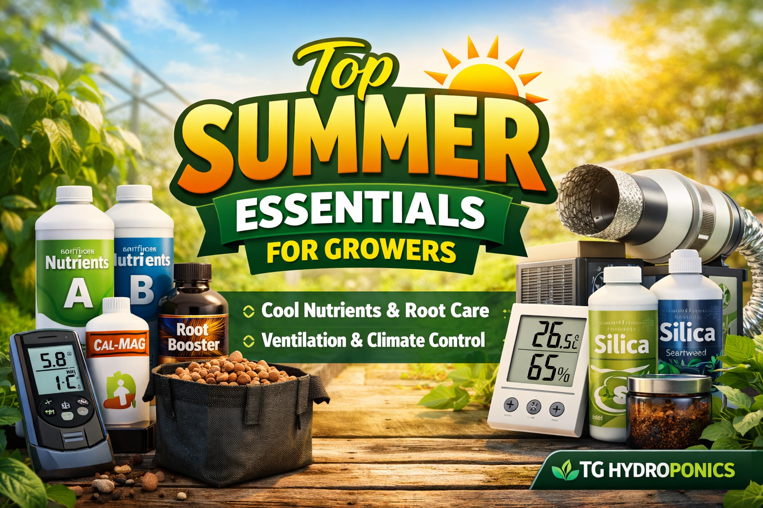 Top Summer Essentials for Growers | TG Hydroponics Australia