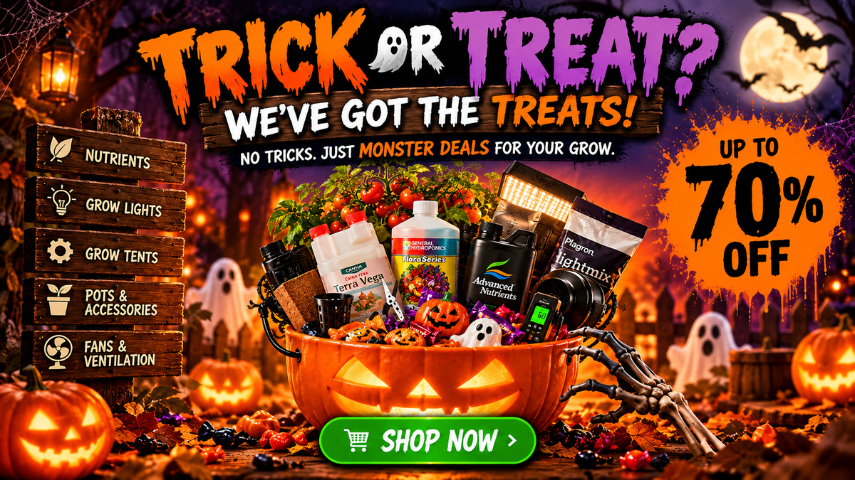 🎃 Trick or Treat? We've Got the Treats! – Halloween Hydroponics Sale Up to 70% OFF