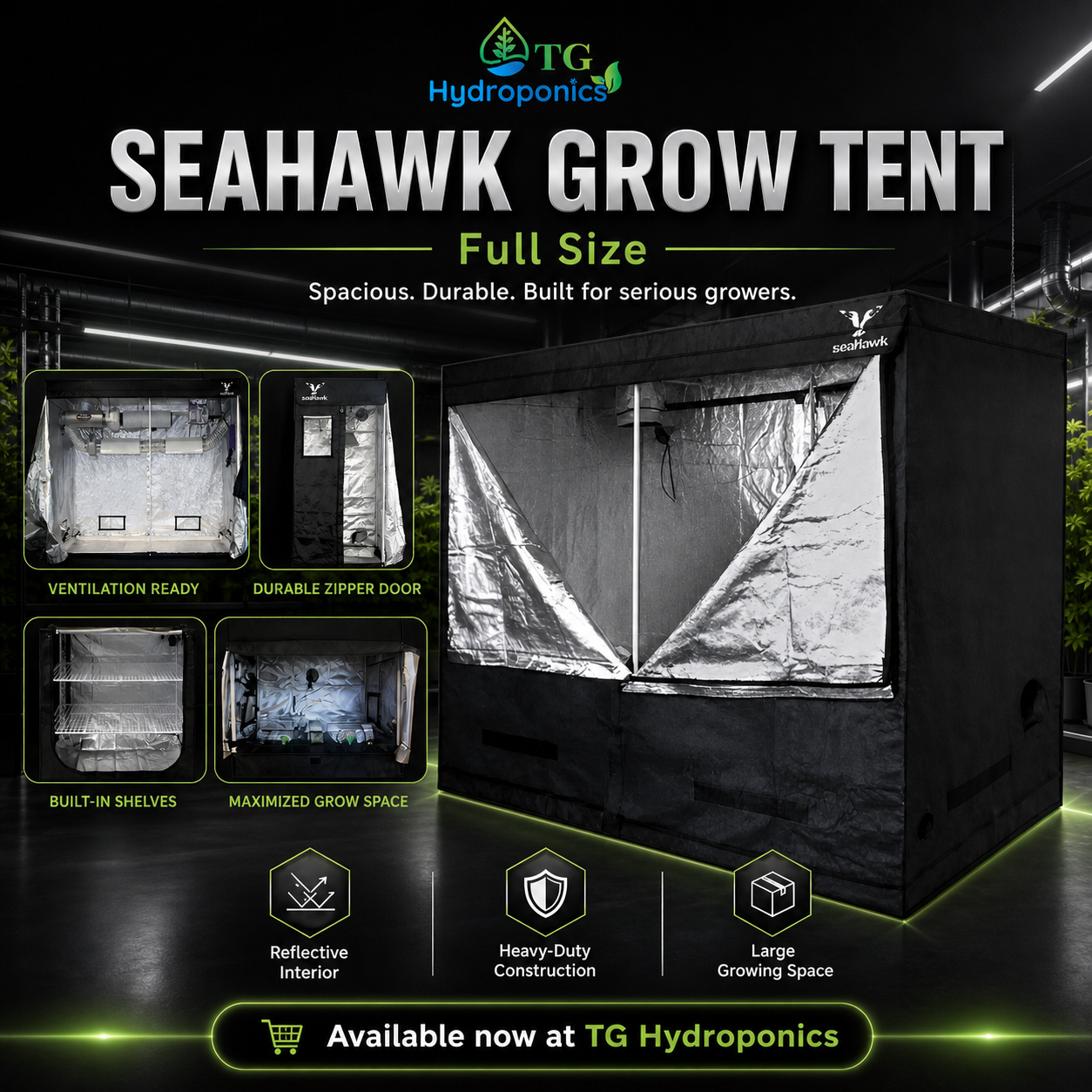 Seahawk Grow Tent | Full size