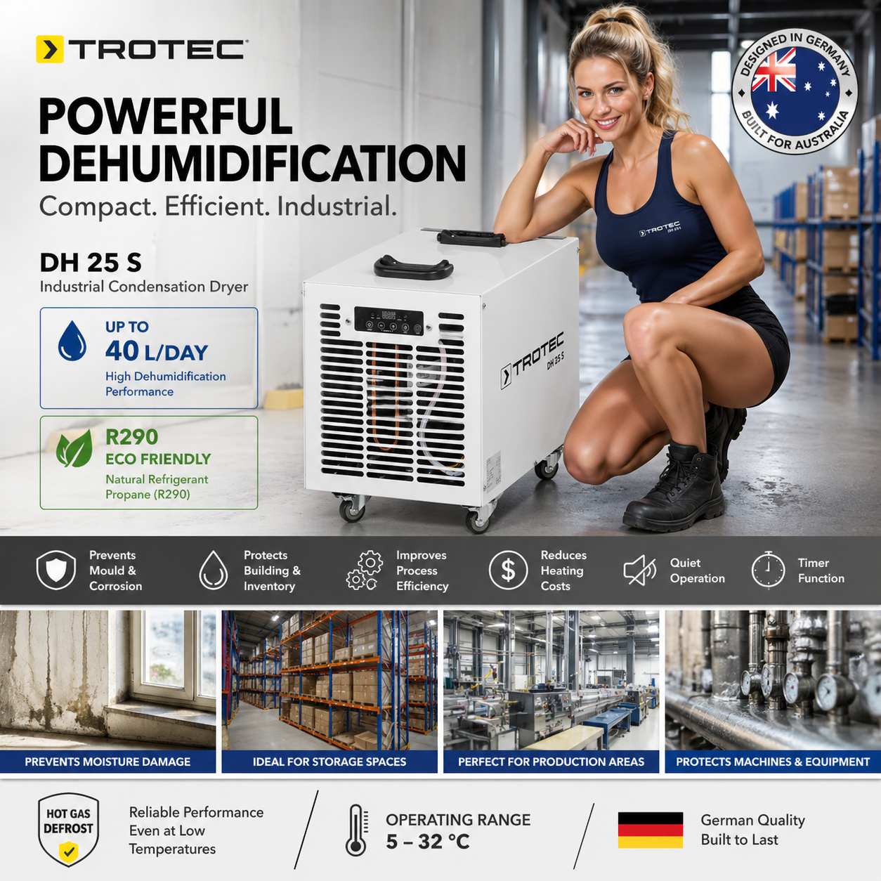 Trotec DH 25 S Industrial Condensation Dryer