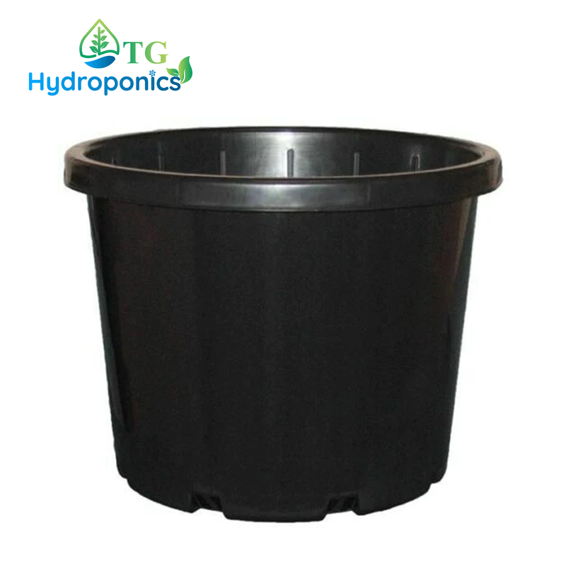 Pot Slimline Black 330mm - 18L