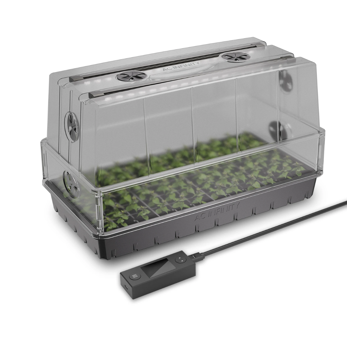 AC Infinity Humidity Dome XL Propagation Kit, 6x12 Cell Tray with Height Extension