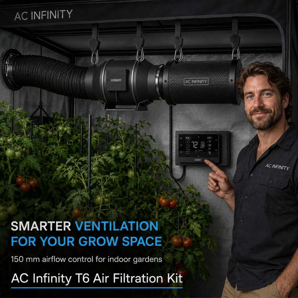 AC Infinity T6 Air Filtration Kit 150mm