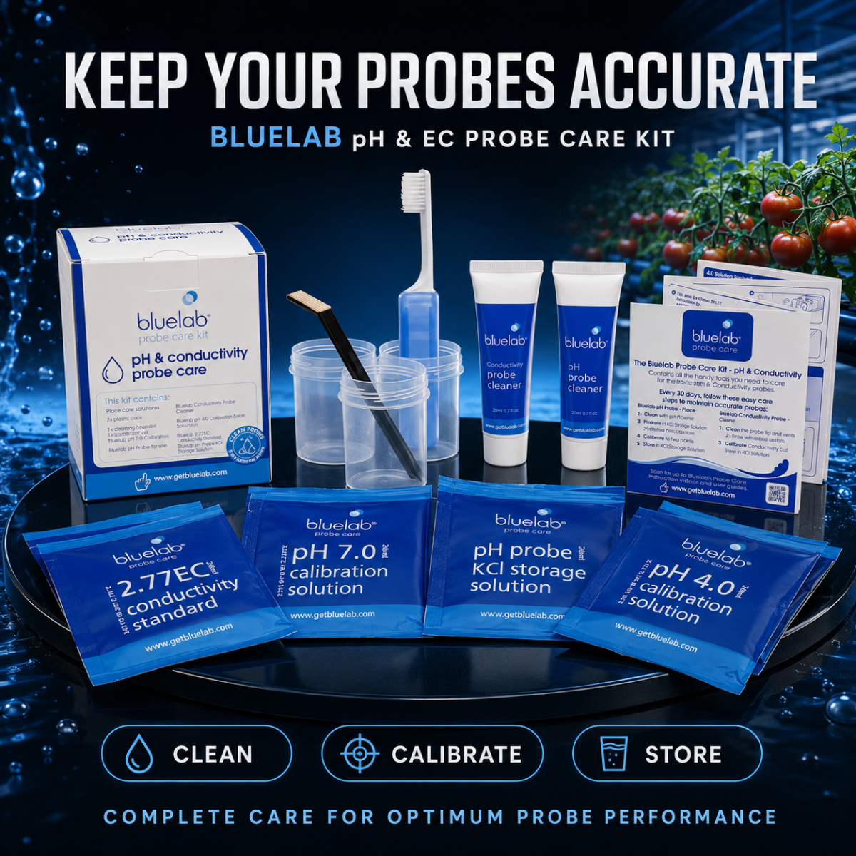 Bluelab pH & EC Probe Care Kit
