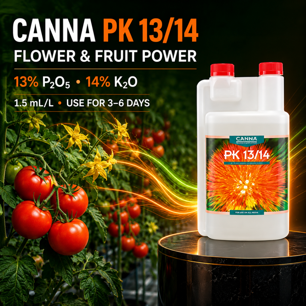 CANNA PK 13/14 | Phosphorus & Potassium Flowering Booster for Hydroponics