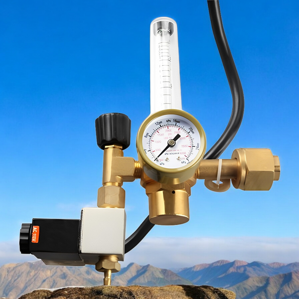 CO2 Regulator,Flow Meter + Solenoid