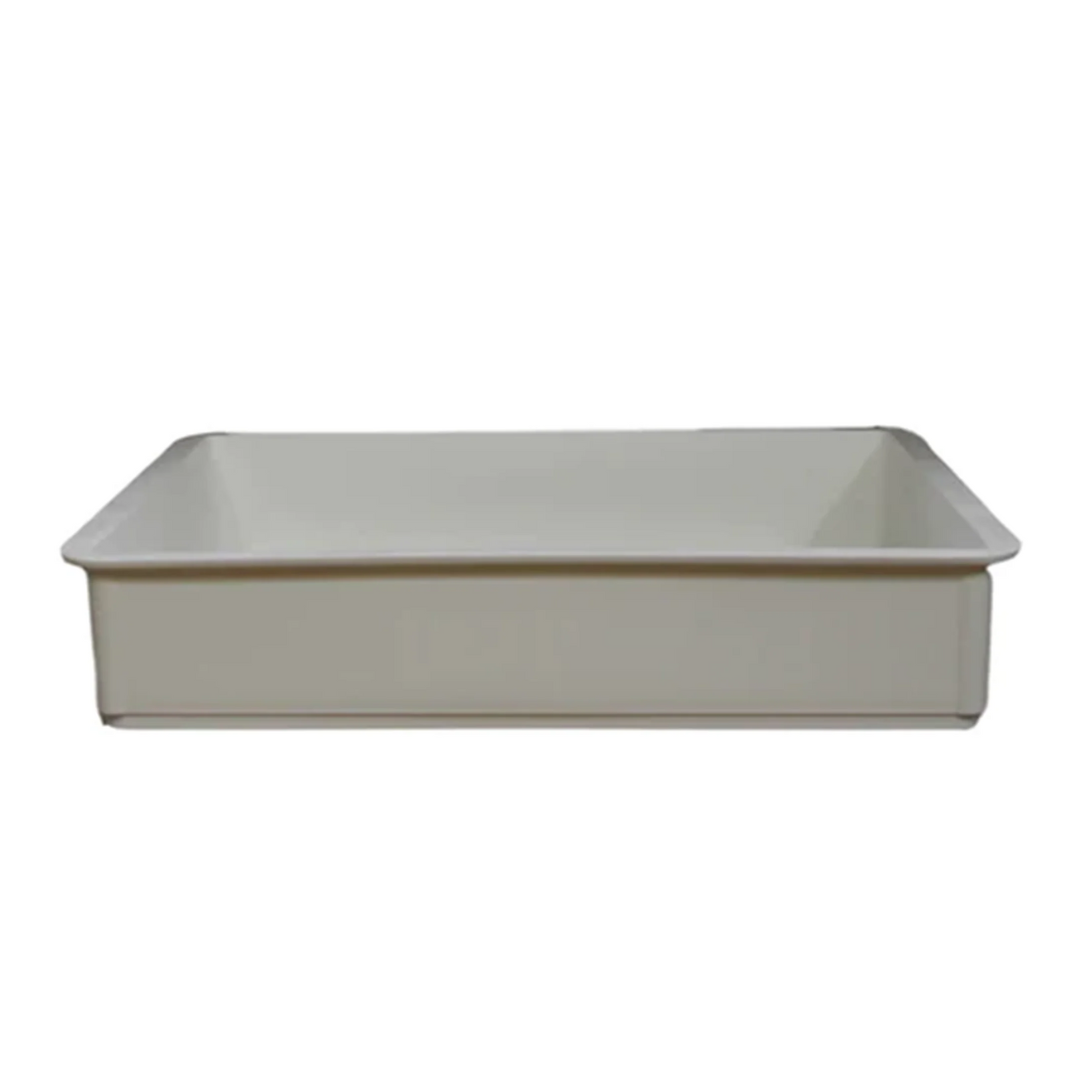 Crop Box Solid White Tub 23L