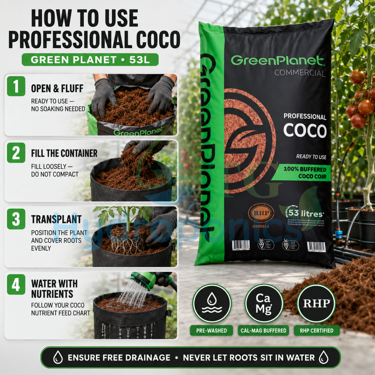 Green Planet Professional COCO 53L BAG