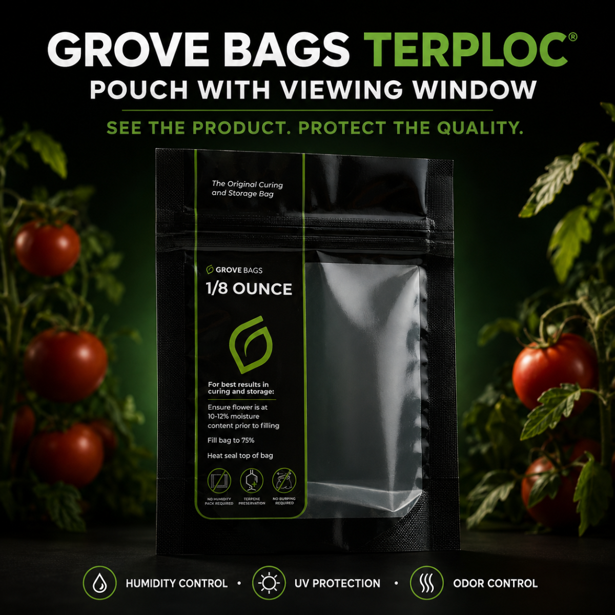 Grove bags Terploc Pouch with Viewing Window