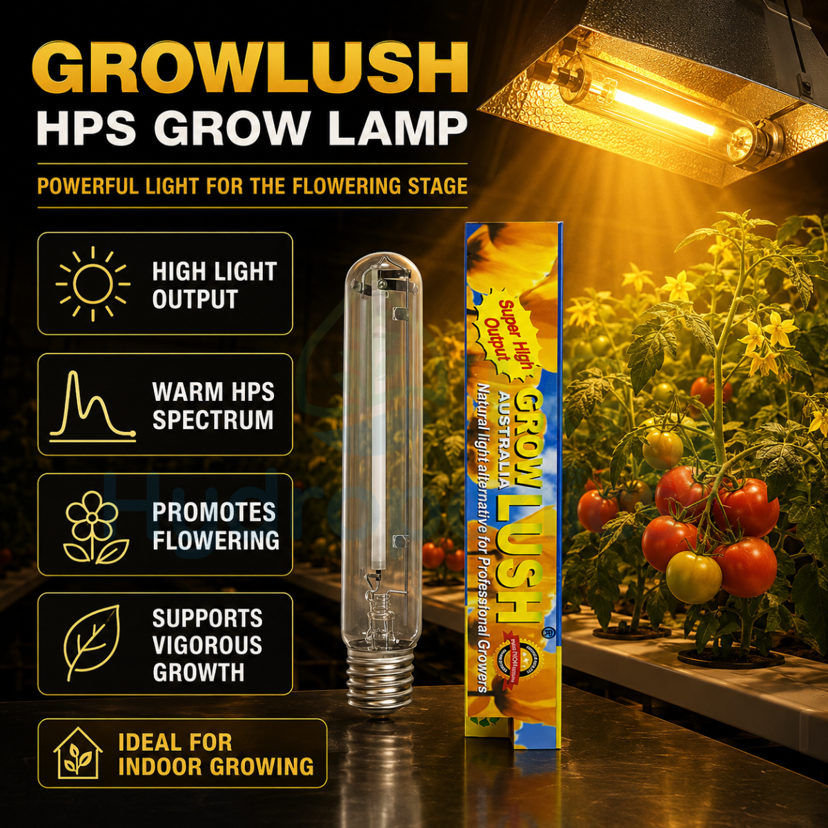 Growlush HPS Grow Lamp – 250W, 400W, 600W & 1000W