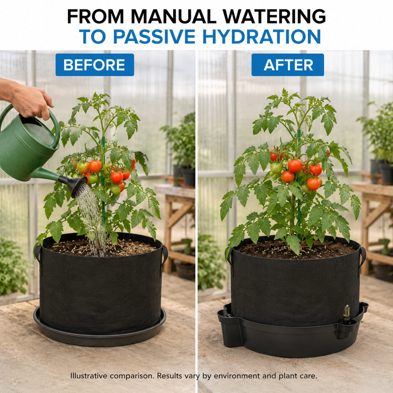 AC Infinity Self-Watering Fabric Pot Base 4 Pack