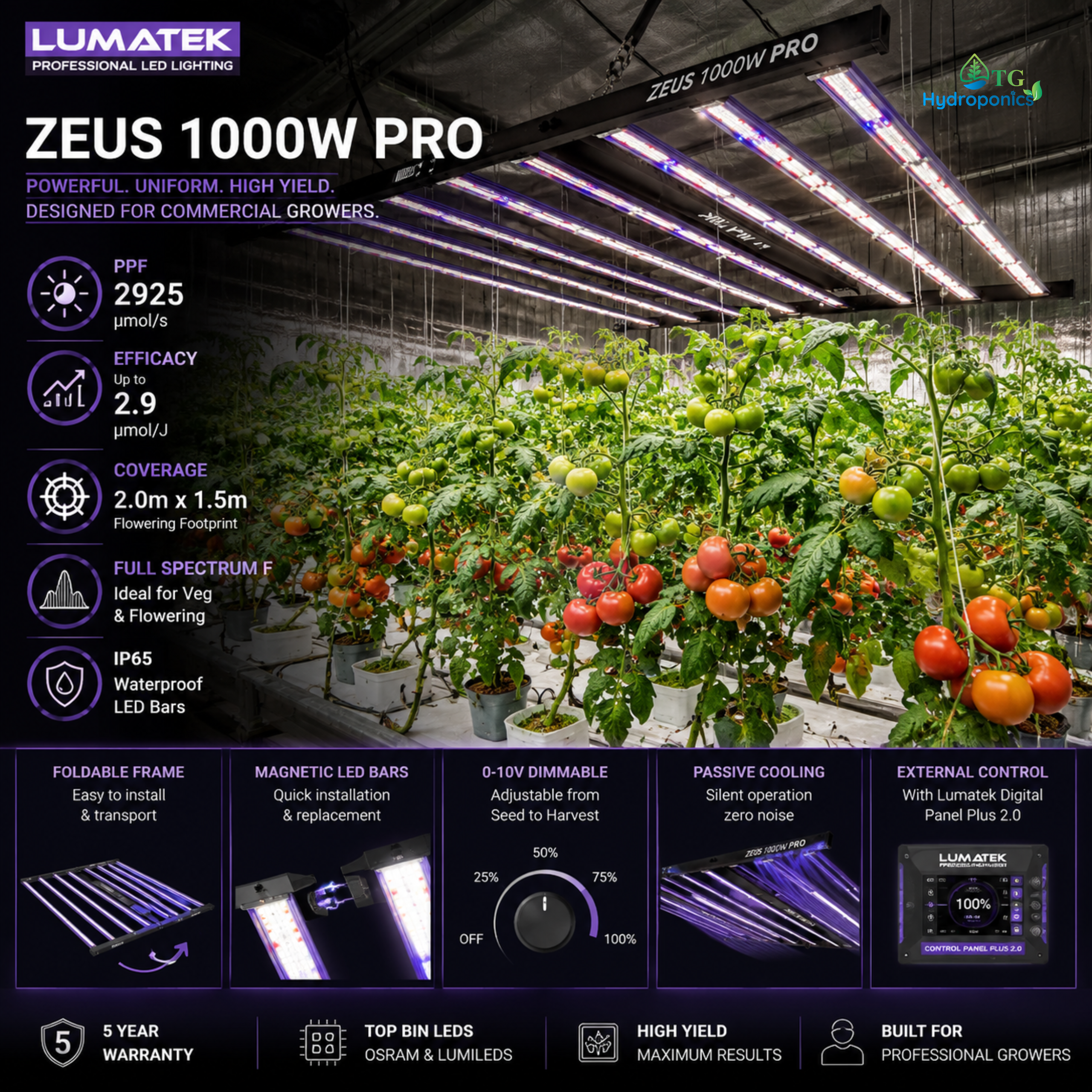 LUMATEK  Zeus 1000W PRO LED