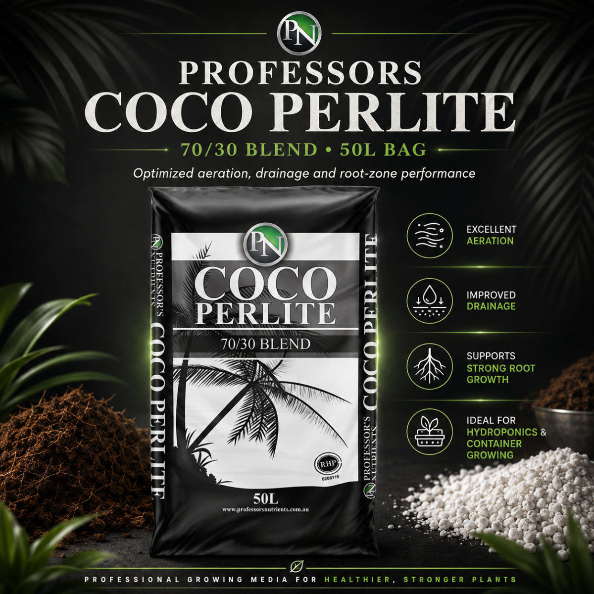 Professors Coco Perlite 50L Bag