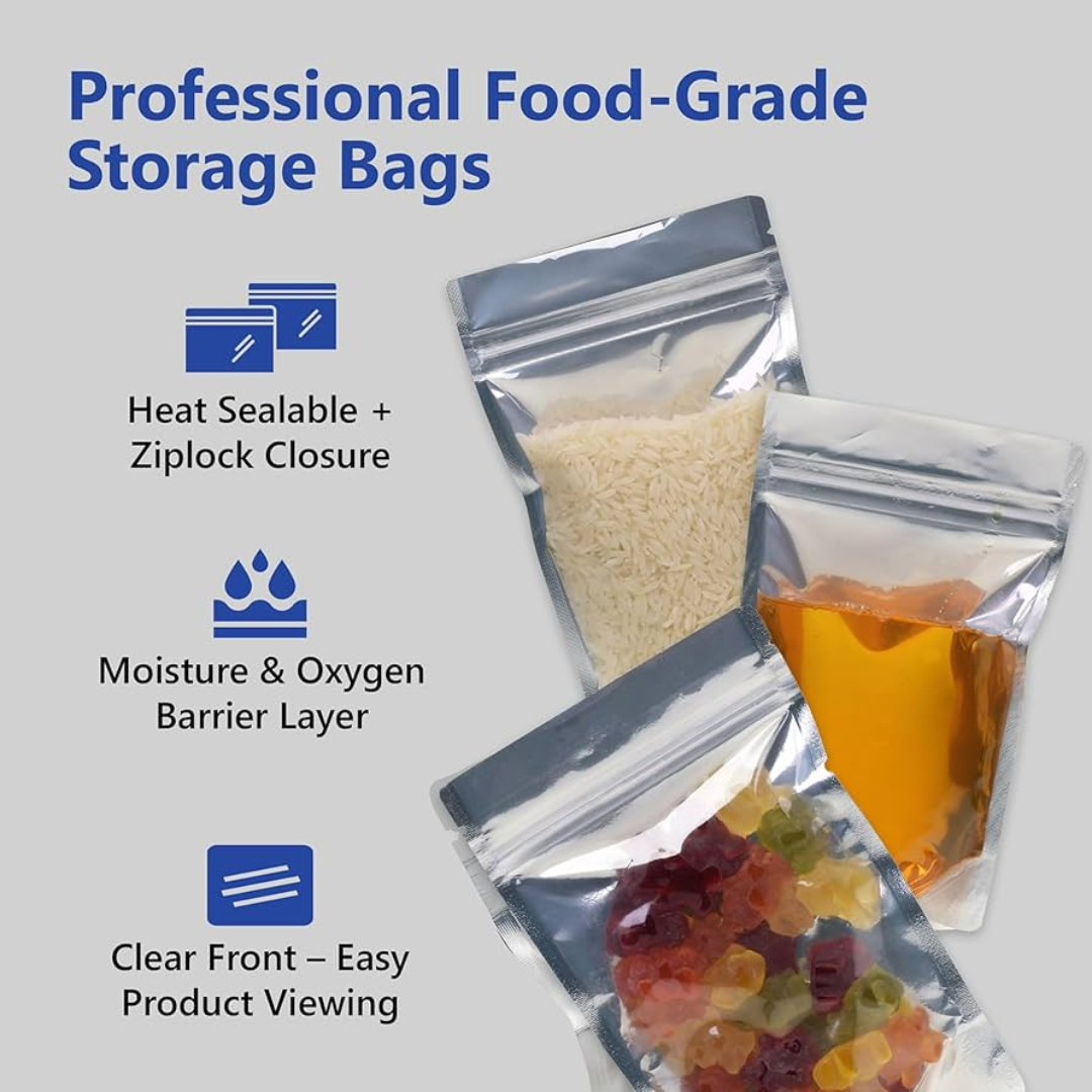 Resealable Storage Zip Lock Bag Moisture Barrier