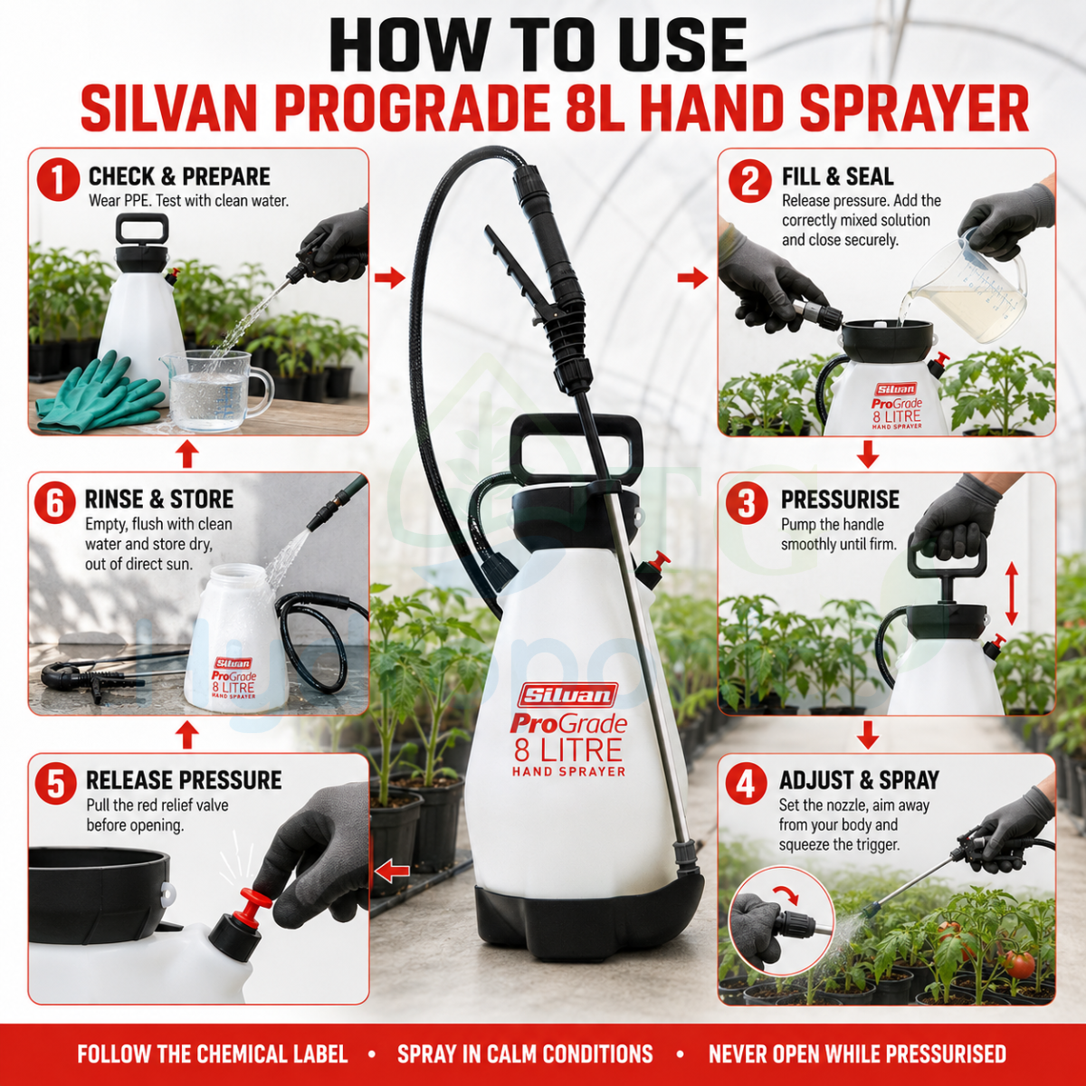 Silvan Prograde 8L Hand Sprayer