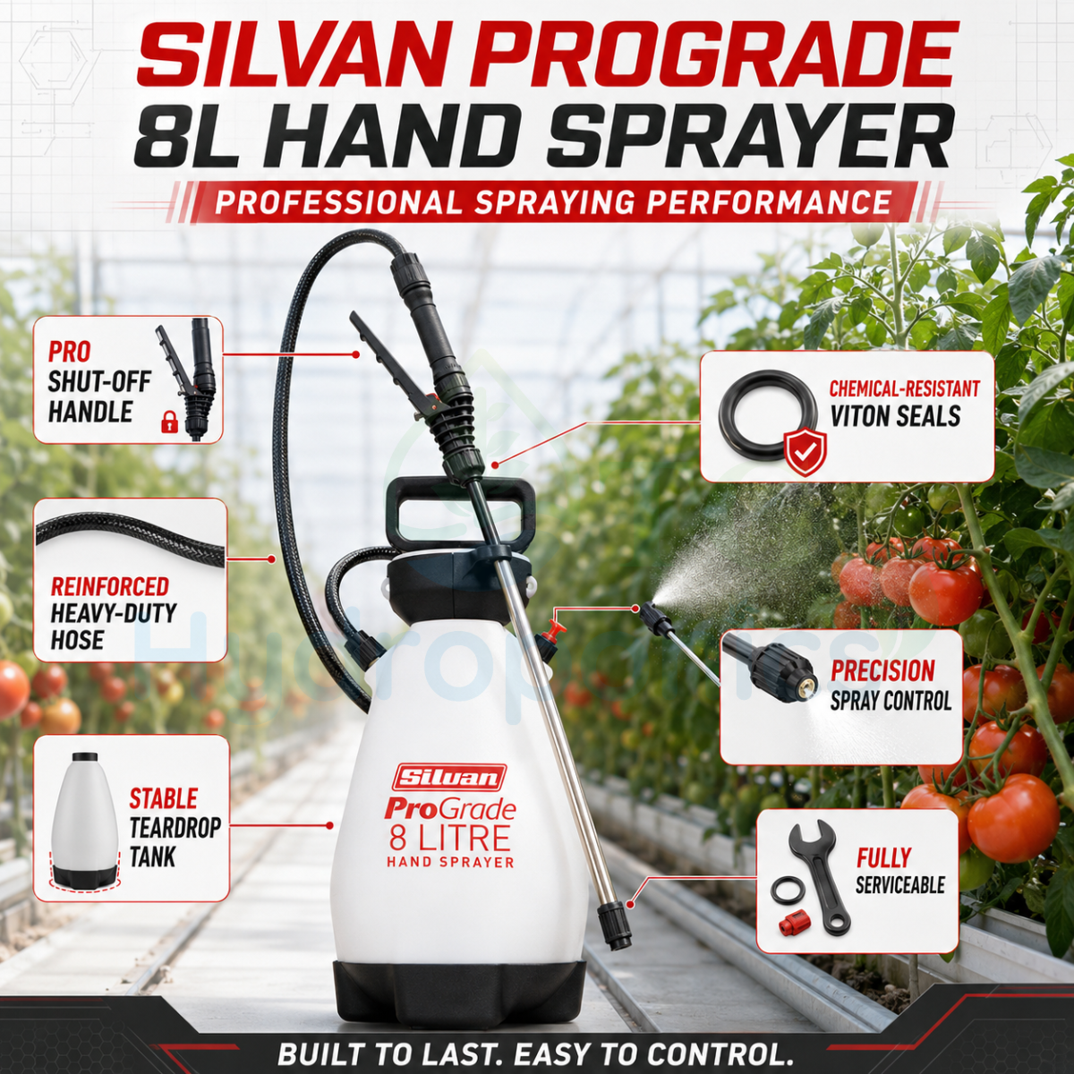 Silvan Prograde 8L Hand Sprayer