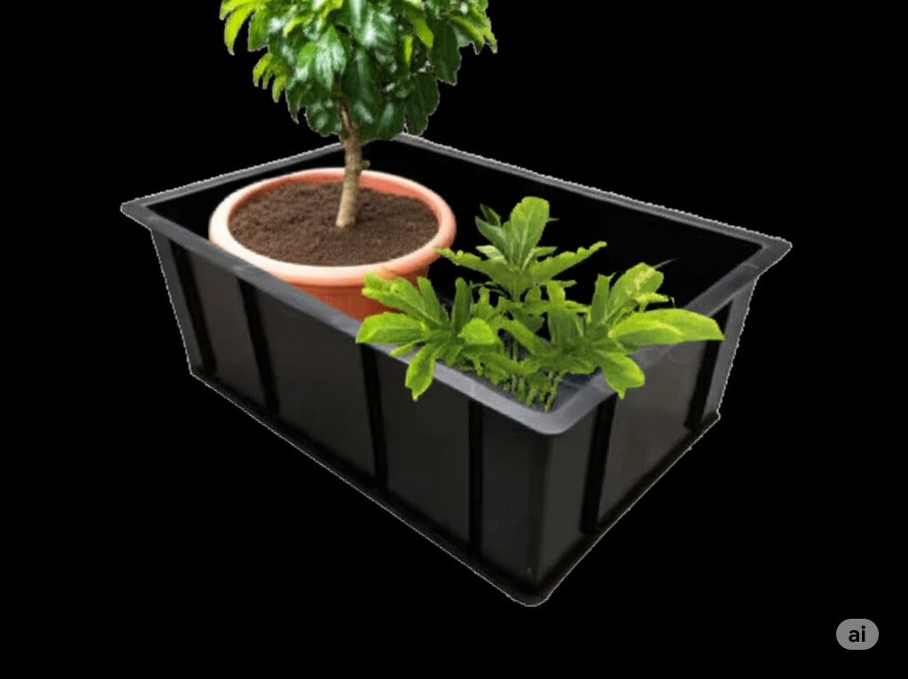 Tub Solid Black 65L