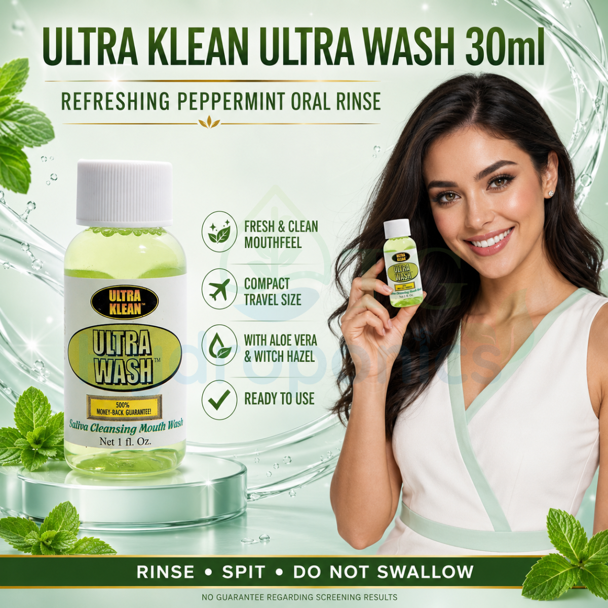 Ultra Klean Ultra Wash Detox Mouthwash 30ml