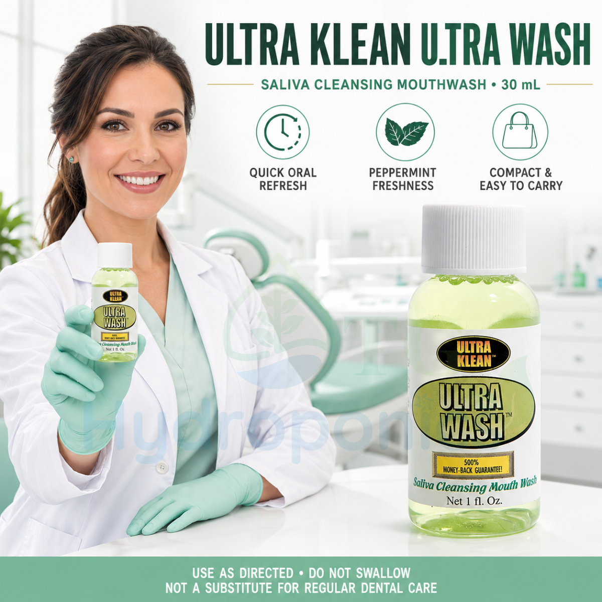 Ultra Klean Ultra Wash Detox Mouthwash 30ml