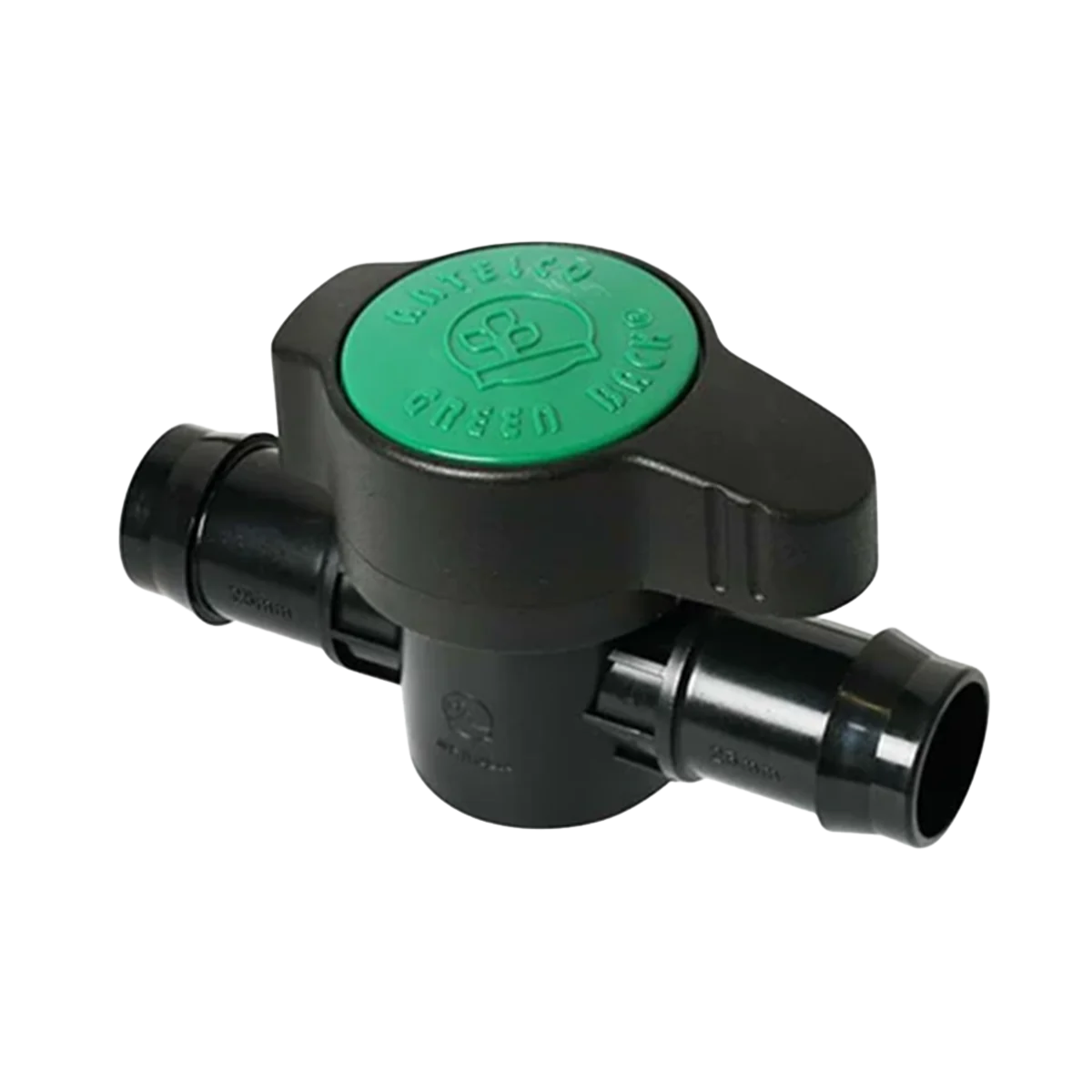 Antelco Green Back Valve 25mm | Barbed Inline Irrigation Shut-Off Valve