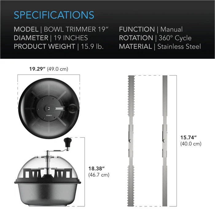 AC Infinity Bud Bowl Wet or Dry Trimmer