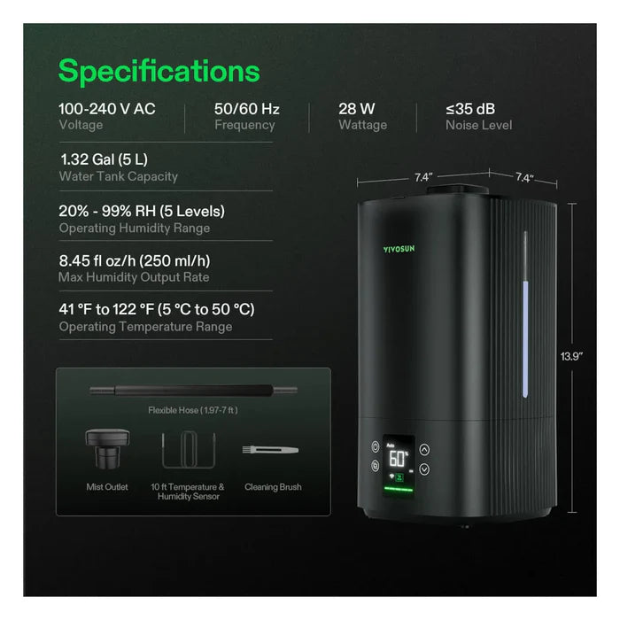 Vivosun Aerostream 5L Humidifier